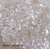 50 Stück - Glasschliff Bicone 4 mm - crystal