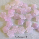 50 Stück - Blüten 7 mm - rosa/weiß