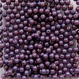 50 Stück Glasperlen 3 mm - purple opak nebula