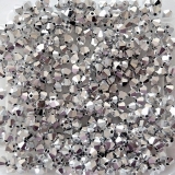 50 Stück - Glasschliffbicone 4 mm - cr. full silver (glänzend)