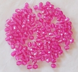 50 Stück -4 mm Glasschliffperlen - crystal coloured pink