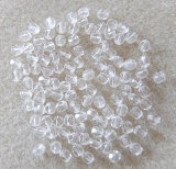 50 Stück - 4 mm Glasschliffperlen - kristall klar