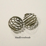 2 Stück - Metall Spiralen - bronze