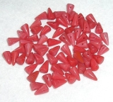 20 Stück - Spike beads - rose opalin