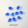 10 St�ck - Kristall Tropfen - sapphire