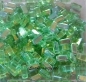 Preview: 50 Stück - 2 hole prism beads - peridot AB