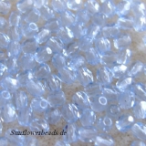 50 Stück - 3 mm Glasschliffperlen - light saphire