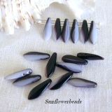 30 Stück - Dagger - lila creme marmoriert