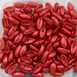 50 Stück - Preciosa Chilli beads - lava red