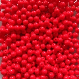 50 Stück - Glasperlen 4 mm - red coral