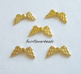 5 Stück - Engelflügel gold
