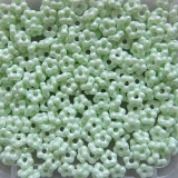 50 Stück - Blüten alabaster pastell grün