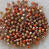 50 St.Glasschliffperlen 3 mm-california gold rush