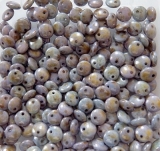 50 Stück - Lentils snow white lazura blue lüster