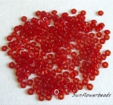 5 Gramm - O beads - siam ruby