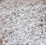 5 Gramm - O-beads - weiß opak