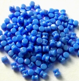 50 Stück - Preciosa Pellet - blue opak