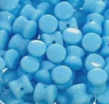 50 Stück - Preciosa Pellet - blue türkis opak