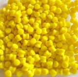 50 Stück - Preciosa Pellet - gelb opak