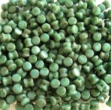 50 Stück - Preciosa Pellet - grün türkis travertin