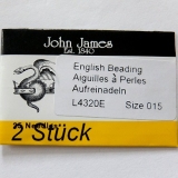 2 Stück Perlennadel John James #15