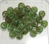 30 Stück - Piggy beads - emerald travertin