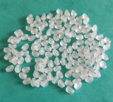 50 Stück - pinched beads - crystal matt