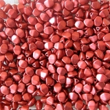 50 Stück - pinch beads - lava red