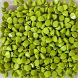 50 Stück - pinched beads - olivine opak