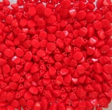 50 Stück - pinched beads - red coral