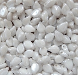 50 Stück - Preciosa Pip beads - alabaster hämatit