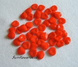 50 Stück - Rose petals - orange opak