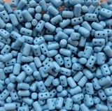 10 Gramm - Rulla beads - blue türkis silk matt