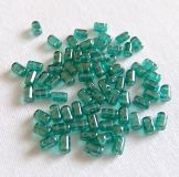 10 Gramm - Rulla beads - emerald hämatit
