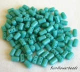 10 Gramm - Rulla beads - grün türkis opak