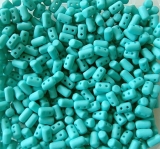 10 Gramm - Rulla beads - grün türkis silk matt
