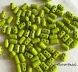 10 Gramm - Rulla beads - olivine opak