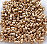 10 Gramm - Rulla Beads - gold matt