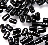 10 Gramm - Rulla beads - jet /schwarz