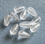 10 Stück - Glastropfen crystal
