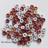 50 wheel beads - chalk sliperit