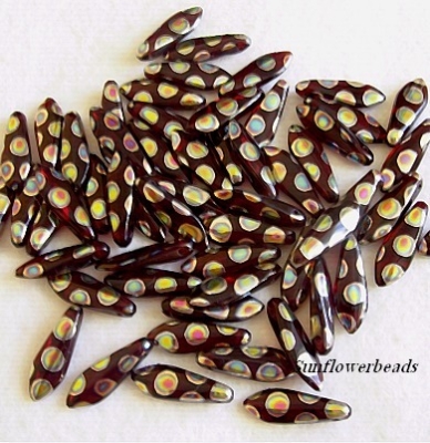 50 Stück - Dagger - garnet peacock