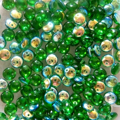 50 Stück - Lentils smaragd AB