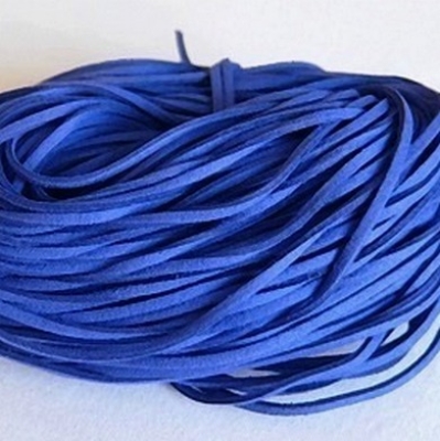 1 Meter - Velourband royalblau